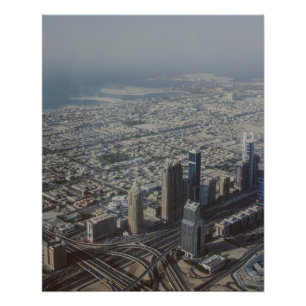 Póster Vista de Burj Khalifa, Dubai