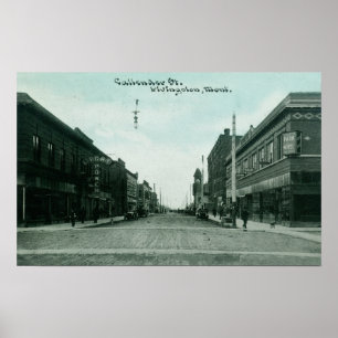 Póster Vista de Callender StreetLivingston, MT