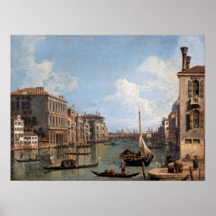 Póster Vista de Canaletto del Gran Canal