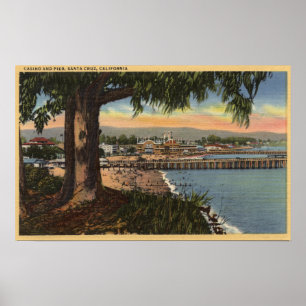 Póster Vista de Casino & Pier desde una distancia