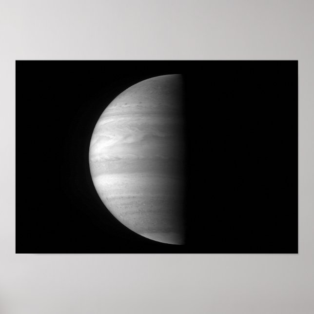 Póster Vista de cerca del planeta Júpiter (Frente)