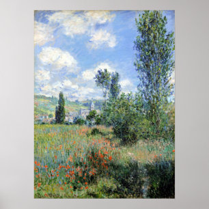Póster Vista de Claude Monet de Vétheuil