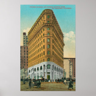 Póster Vista de Crocker Bldg y Crocker Nat'l