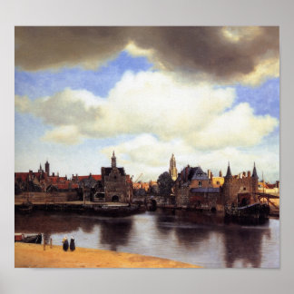 Póster Vista de Delft