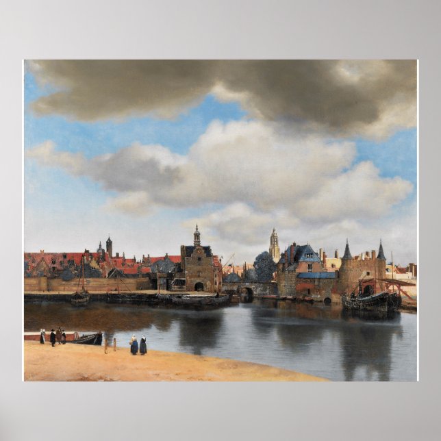 Póster Vista de Delft Vermeer (Frente)