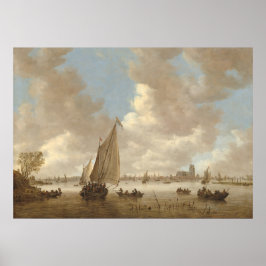 Póster Vista de Dordrecht - Jan van Goyen Poster Bella Ar