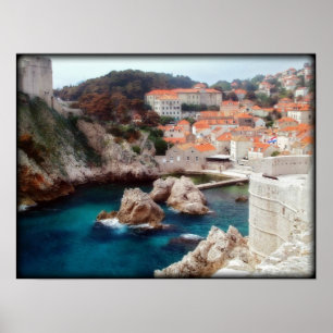 Póster Vista de Dubrovnik