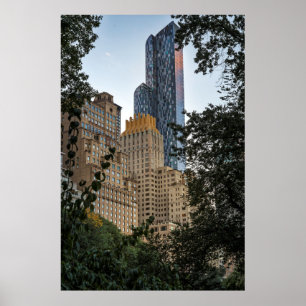 Póster Vista de edificios de Manhattan