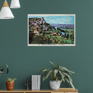Póster Vista de época de Castelnaud-la-Chapelle, Francia