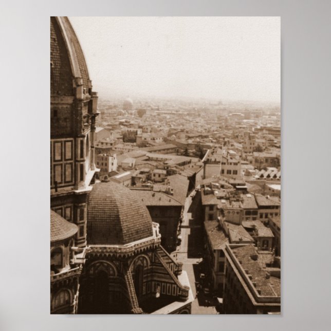 Póster Vista de Florencia (Frente)