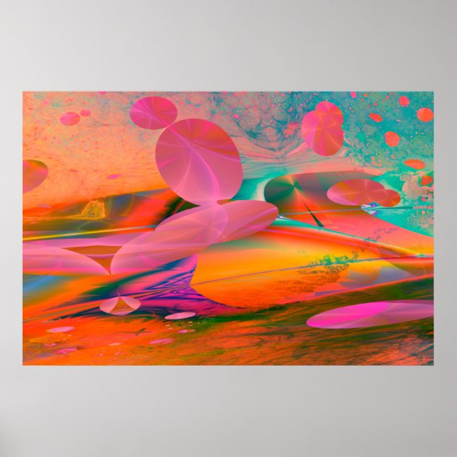 Póster Vista de Fractal (Frente)