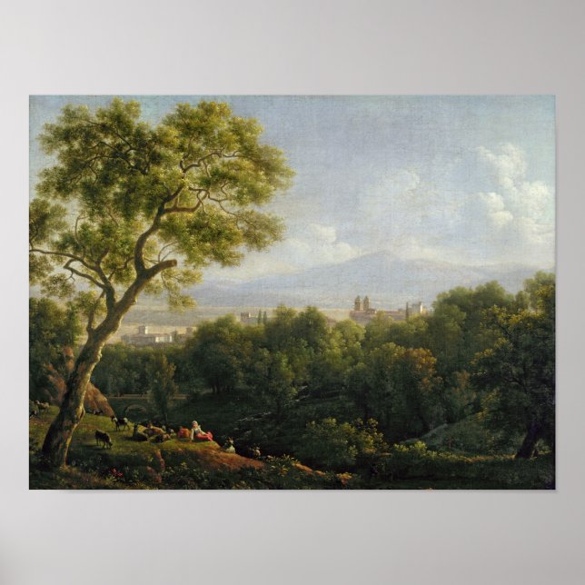 Póster Vista de Frascati (Frente)