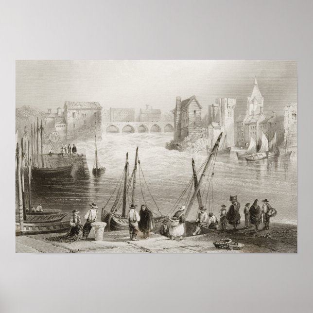 Póster Vista de Galway desde el Claddagh (Frente)