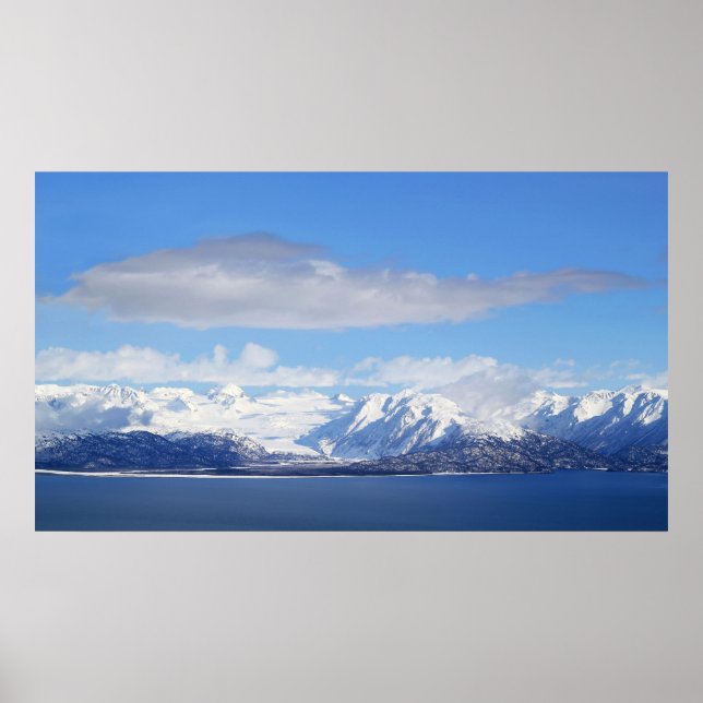 Póster Vista de glaciares (Frente)