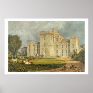 Póster Vista de Hampton Court desde el noroeste, c.1806