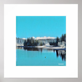 Póster Vista de invierno