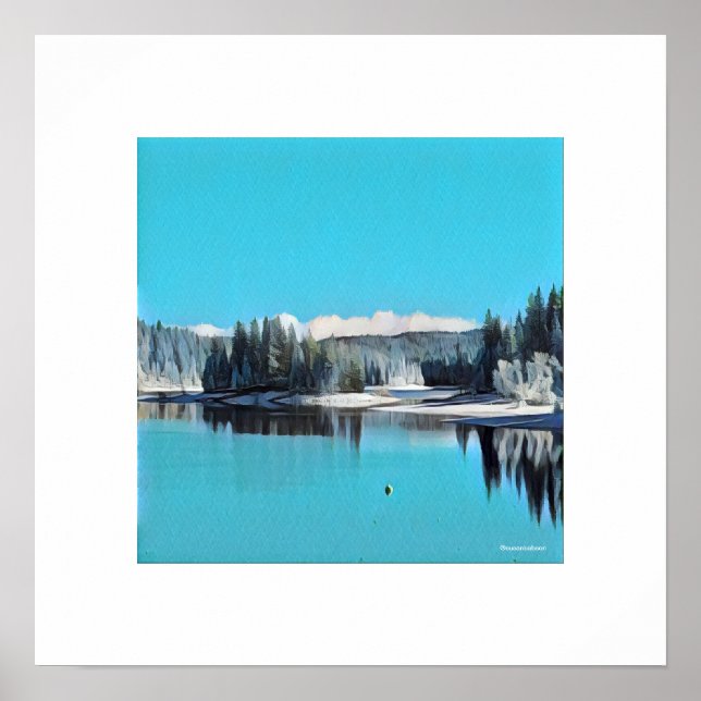 Póster Vista de invierno (Frente)