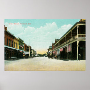 Póster Vista de Irvin StreetHanford, CA