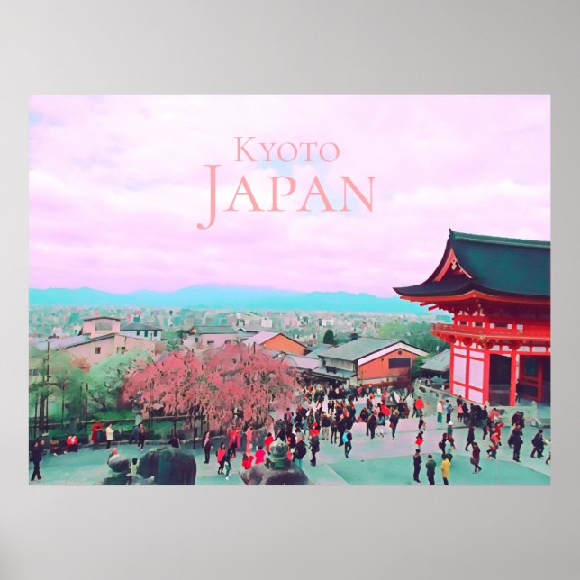 Póster Vista de Japón desde Kiyomizu-dera (Frente)