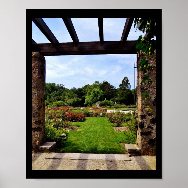 Póster Vista de jardín (Frente)