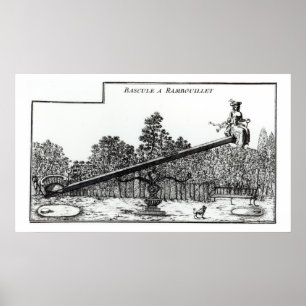 Póster Vista de jardín en Rambouillet, de 'Details des N