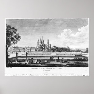 Póster Vista de la abadía de Cluny