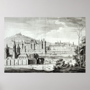 Póster Vista de la abadía de Saint-Germain-des-Pres
