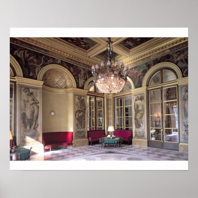 Póster Vista de la antecámara con representación alegóric (Frente)