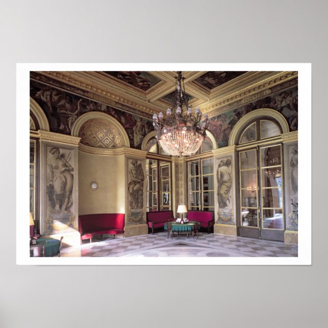 Póster Vista de la antecámara con representación alegóric (Frente)