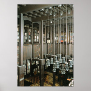 Póster Vista de la biblioteca, construida 1897-99