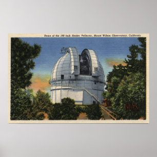 Póster Vista de la bóveda del observatorio y del