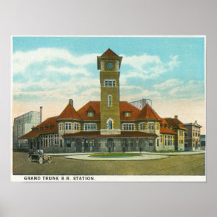 Póster Vista de la calle del congreso del Fidelity