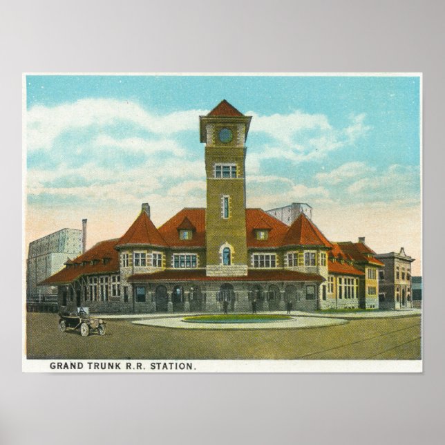 Póster Vista de la calle del Congreso desde la Fidelidad (Frente)