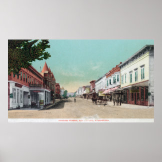 Póster Vista de la calle IV San Rafael, CA