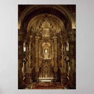 Póster Vista de la capilla y del alto altar