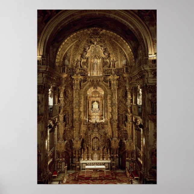 Póster Vista de la capilla y el Altar (Frente)