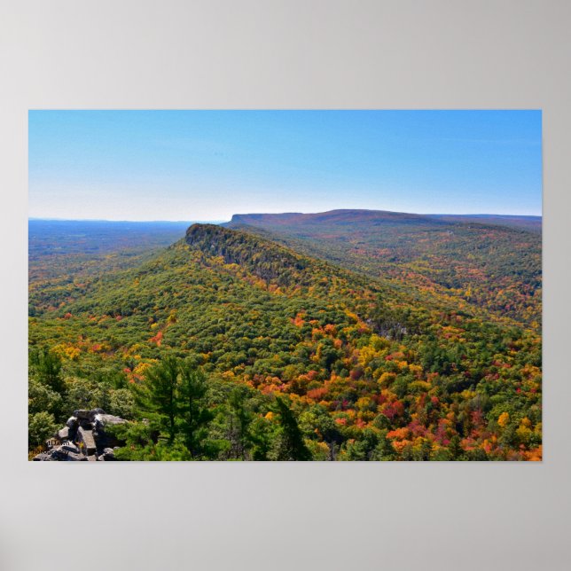 Póster Vista de la carrera de Shawangunk en otoño (Frente)