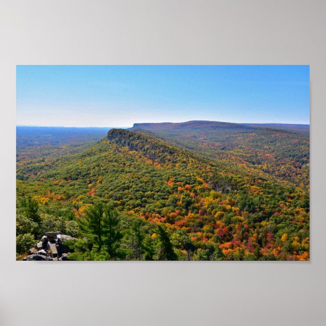 Póster Vista de la carrera de Shawangunk en otoño (Frente)