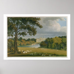 Póster Vista de la casa de Burghley, asiento del marqués