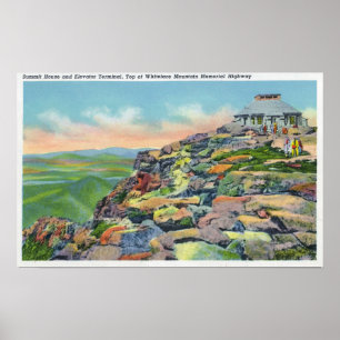 Póster Vista de la Casa de la Cumbre, Terminal de Ascenso