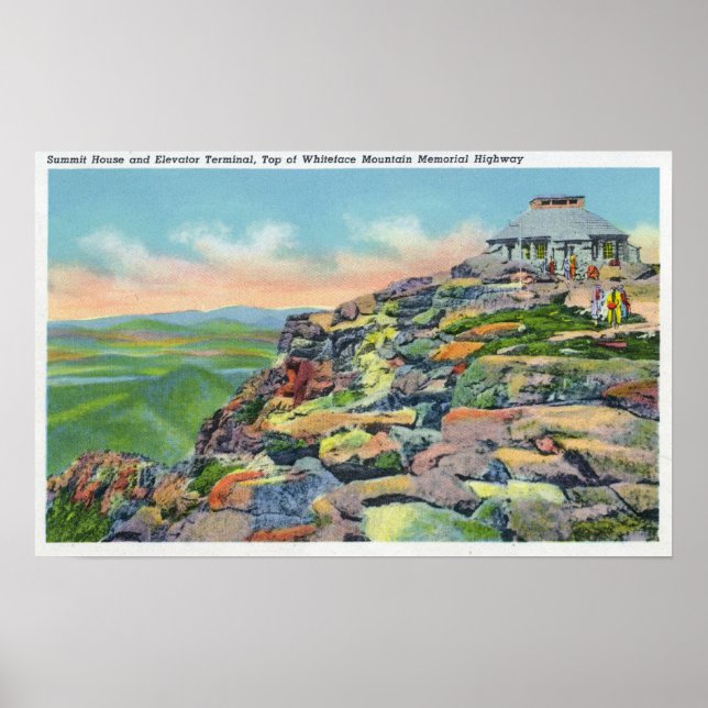 Póster Vista de la Casa de la Cumbre, Terminal de Ascenso (Frente)