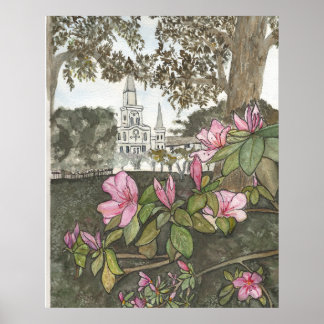 Póster Vista de la Catedral