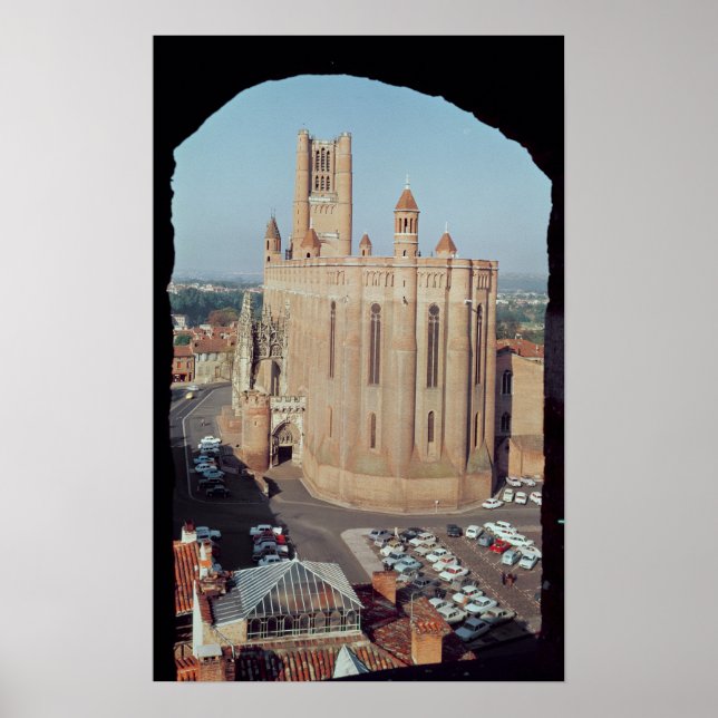 Póster Vista de la Catedral de Santa Cecile (Frente)