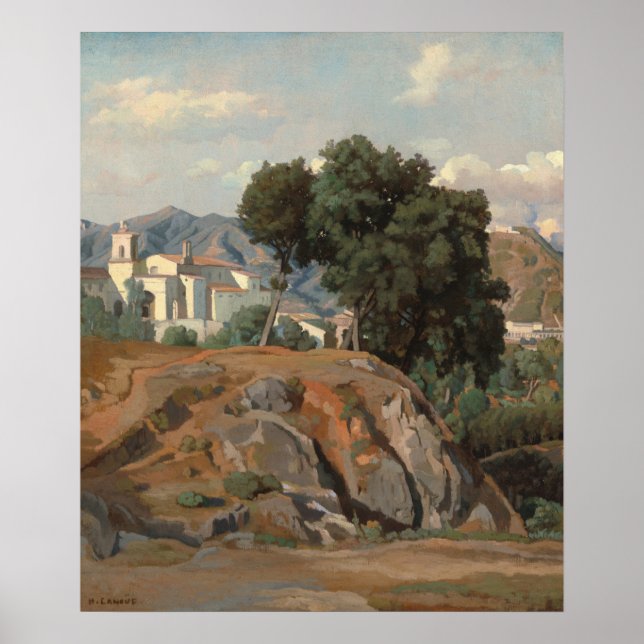 Póster Vista de La Cava - Félix-Hippolyte Lanoüe Bella Ar (Frente)