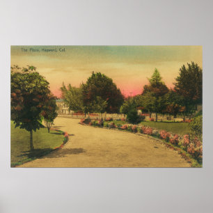 Póster Vista de la City Plaza Hayward, CA