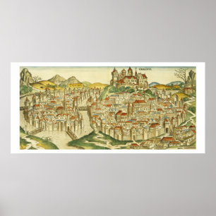 Póster Vista de la ciudad de Cracovia (Kracow), del Nure