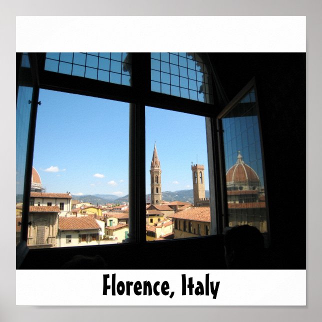 Póster Vista de la ciudad de Florencia (Frente)