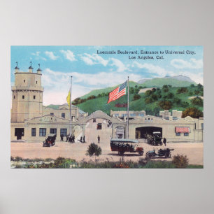 Póster Vista de la ciudad universal desde la avenida Laem