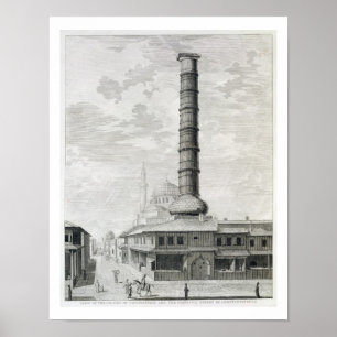 Póster Vista de la columna de Constantina y del Principad