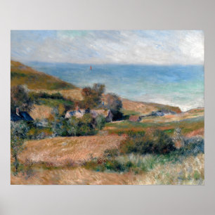 Póster Vista de la costa cerca de Wargemont en Normandía